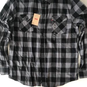 men’s LEVI’S XL Gray/Black long sleeve #3LGLW1835